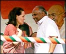 Sharad Pawar with Sonia Gandhi