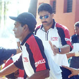 Anil Kumble with Debashish Mohanty