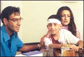 Ajay Devgan, Dushyant Wagh and Namrata Shirodkar in TMSR