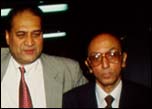 Tarun Das (right) with Rahul Bajaj