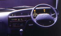 Interiors of the Toyota Qualis. Two-wheel drive