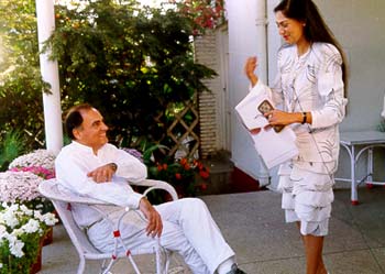 Simi Garewal and Rajiv Gandhi