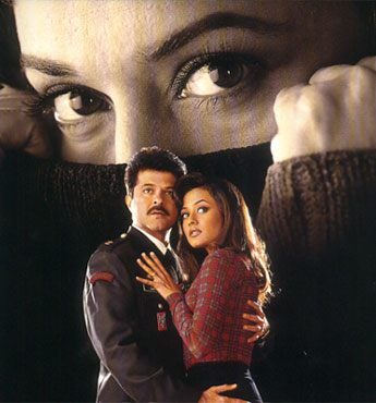 Madhuri Dixit, Anil Kapoor and Namrata Shirodkar in Pukar