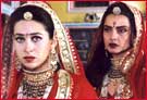 Karisma Kapoor and Rekha in Zubeidaa