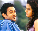 Aamir Khan and Preity Zinta in Dil Chahta Hai