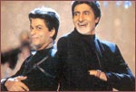 Shah Rukh Khan and Amitabh Bachchan in K3G