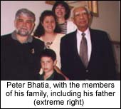 Peter K Bhatia with family members