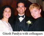 Gitesh Pandya with colleagues
