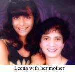 leena with her mother