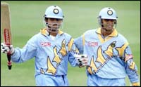 Ganguly and Dravid at Taunton 